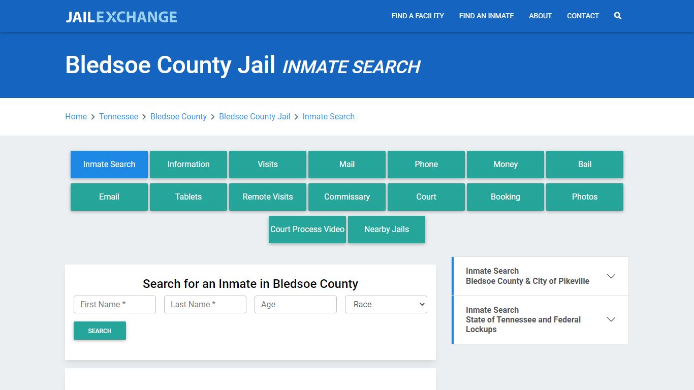 Bledsoe County Jail, TN Inmate Search: Roster & Mugshots